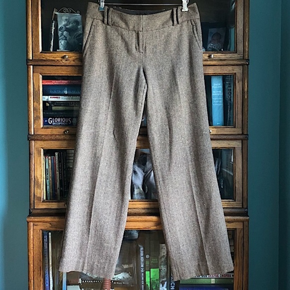 Tweed Wool Trousers 8 Cassidy Fit Wide Leg The Limited VGC Lined Warm Work Pants